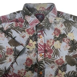 UNTUCKit Desisto Hawaiian Short Sleeve Mens Button Up Shirt Size Large Floral
